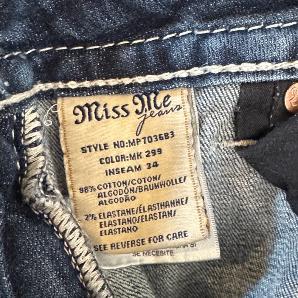Miss Me Mid-Rise Boot Cut Jeans, 27x32 - Picture 10 of 10